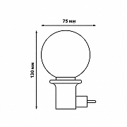 Настольная лампа-ночник Volpe ULI-Q309 UL-00002762 цвет плафона/подвески Прозрачный, цвет арматуры Белый-5