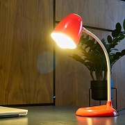 Настольная лампа офисная Uniel TLI-228 UL-00003651 цвет плафона/подвески Красный, цвет арматуры Белый, Красный-6