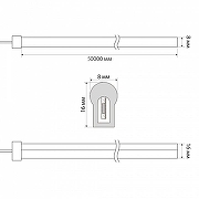 Светодиодная лента Uniel ULS-N21-2835 UL-00003768 IP67-7