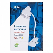 Настольная лампа офисная Uniel Tld-557 UL-00004139 цвет плафона/подвески Бежевый, цвет арматуры Белый-3
