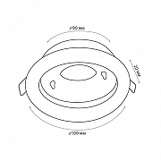 Встраиваемый светильник Uniel GX53-H2 UL-00005051 цвет Белый-10