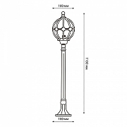 Ландшафтный светильник Uniel UUL-T90B UL-00007880 цвет плафона/подвески Золото, цвет арматуры Бронза-4