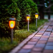 Ландшафтный светильник Uniel Metal torch UL-00007926 цвет плафона/подвески Прозрачный, цвет арматуры Серебро-9