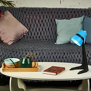 Настольная лампа офисная Uniel ULO-K22 UL-00009544 цвет плафона/подвески Голубой, цвет арматуры Черный-12