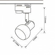 Светильник на штанге Volpe UBL-Q322 UL-00009602 цвет плафона/подвески Белый, цвет арматуры Белый-10
