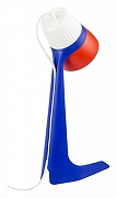 Настольная лампа офисная Uniel ULO-K22 UL-00010040 цвет плафона/подвески Белый, Красный, Синий, цвет арматуры Синий-3