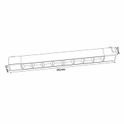 Встраиваемый светильник Volpe ULB-Q282 UL-00010121 цвет плафона/подвески Белый, цвет арматуры Белый-7