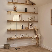 Торшер Uniel UML-T510 UL-00010193 цвет плафона/подвески Белый, цвет арматуры Черный-6