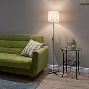 Торшер Uniel UML-T510 UL-00010193 цвет плафона/подвески Белый, цвет арматуры Черный-14