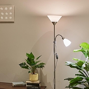 Торшер с подсветкой Uniel UML-T520 UL-00010195 цвет плафона/подвески Белый, цвет арматуры Серебро-7