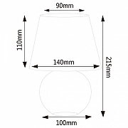 Настольная лампа Uniel UML-B303 UL-00012429 цвет плафона/подвески Серый, цвет арматуры Серый-4