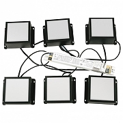 Светильник для потолка Грильято Uniel GRILYATO MINI UL-00012447 цвет плафона/подвески Прозрачный, цвет арматуры Черный