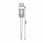 Ландшафтный светильник Uniel USL-S UL-00012701 цвет плафона/подвески Прозрачный, Черный, цвет арматуры Черный-11