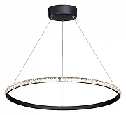 Подвесной светильник Vitaluce V04628 V04628-13/1S цвет плафона/подвески Прозрачный, Хром, цвет арматуры Черный-1