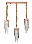 Подвесной светильник Moderli Stiland V10040-3P цвет плафона/подвески Прозрачный, цвет арматуры Золото