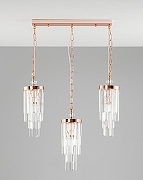 Подвесной светильник Moderli Stiland V10040-3P цвет плафона/подвески Прозрачный, цвет арматуры Золото-2