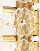 Накладной светильник Moderli Selectra V10233-8W цвет плафона/подвески Прозрачный, цвет арматуры Латунь-1