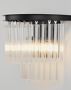 Накладной светильник Moderli Avista V10373-2W цвет плафона/подвески Прозрачный, цвет арматуры Черный-6