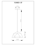 Подвесной светильник Moderli Genoa V10483-1P цвет плафона/подвески Белый, Желтый, цвет арматуры Белый-4
