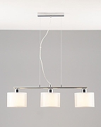 Подвесной светильник Moderli Massa V10496-3P цвет плафона/подвески Белый, цвет арматуры Хром-3