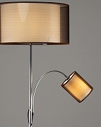 Торшер с подсветкой Moderli Room V10625-2F цвет плафона/подвески Коричневый, цвет арматуры Хром-4