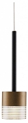 Подвесной светильник Moderli Self V10854-PL цвет плафона/подвески Золото, Прозрачный, цвет арматуры Черный