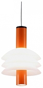 Подвесной светильник Moderli Sylv V10878-PL цвет плафона/подвески Белый, цвет арматуры Оранжевый, Черный
