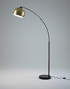 Торшер Moderli Arco V10993-F цвет плафона/подвески Золото, цвет арматуры Черный-1