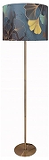 Торшер Moderli Gingko V11007-F цвет плафона/подвески Синий, цвет арматуры Золото