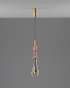 Подвесной светильник Moderli Corals V11153-PL цвет плафона/подвески Желтый, цвет арматуры Золото-2