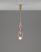 Подвесной светильник Moderli Corals V11155-PL цвет плафона/подвески Фиолетовый, цвет арматуры Золото-1