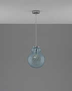Подвесной светильник Moderli Lorel V11166-1P цвет плафона/подвески Голубой, цвет арматуры Хром-2