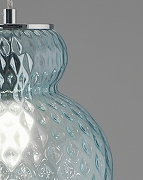 Подвесной светильник Moderli Lorel V11166-1P цвет плафона/подвески Голубой, цвет арматуры Хром-3