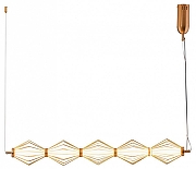 Подвесной светильник Moderli Eloise V11357-PL цвет плафона/подвески Золото, Прозрачный, цвет арматуры Золото