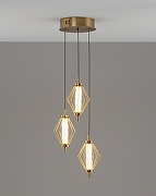 Подвесной светильник Moderli Eloise V11358-PL цвет плафона/подвески Золото, Прозрачный, цвет арматуры Золото-1