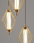 Подвесной светильник Moderli Eloise V11358-PL цвет плафона/подвески Золото, Прозрачный, цвет арматуры Золото-4