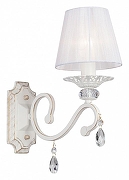 Бра Vitaluce V1679 V1679-0/1A цвет плафона/подвески Белый, Прозрачный, цвет арматуры Белый, Золото