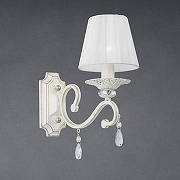 Бра Vitaluce V1679 V1679-0/1A цвет плафона/подвески Белый, Прозрачный, цвет арматуры Белый, Золото-1