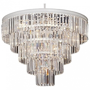 Подвесной светильник Vitaluce V18 V1806-0/8+4+4+1 цвет плафона/подвески Прозрачный, цвет арматуры Белый