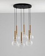 Подвесной светильник Moderli Violla V2031-1P цвет плафона/подвески Прозрачный, цвет арматуры Черный