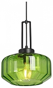 Подвесной светильник Vitaluce V2053 V2053-1/1S цвет плафона/подвески Зеленый, цвет арматуры Черный