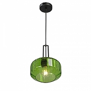 Подвесной светильник Vitaluce V2053 V2053-1/1S цвет плафона/подвески Зеленый, цвет арматуры Черный-2