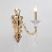 Бра Vitaluce V2358 V2358/1A цвет плафона/подвески Прозрачный, цвет арматуры Золото