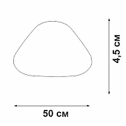 Накладной светильник Vitaluce V2697 V2697-7/2PL цвет плафона/подвески Бронза, Черный, цвет арматуры Бронза, Черный-3