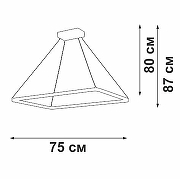 Подвесной светильник Vitaluce V2704 V2704-0/1S цвет плафона/подвески Белый, цвет арматуры Белый-2