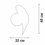 Накладной светильник Vitaluce V2731 V2731-8/1A цвет плафона/подвески Белый, цвет арматуры Золото-1