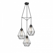 Подвесной светильник Vitaluce V28030 V28030-1/3S цвет плафона/подвески Черный, цвет арматуры Черный-1