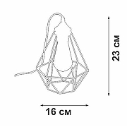 Настольная лампа Vitaluce V2803 V2803-1/1L цвет плафона/подвески Черный, цвет арматуры Черный-3