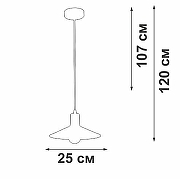 Подвесной светильник Vitaluce V2829 V2829-1/1S цвет плафона/подвески Черный, цвет арматуры Черный-2