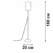 Торшер Vitaluce V2840 V2840-1/1P цвет плафона/подвески Белый, цвет арматуры Черный-3